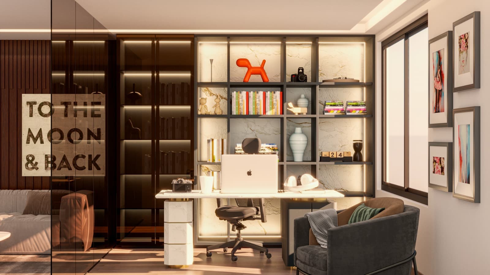 Estudio & Walk-in Closet · Casa Campestre